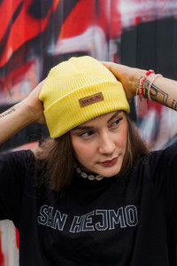 San Hejmo Beanie Basic Yellow