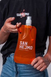 San Hejmo Recycelte Faltflasche - Logo